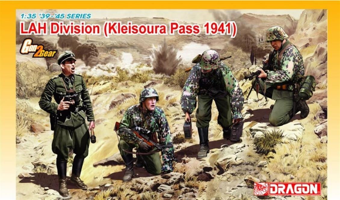 Dragon 6643 1/35 Ölçek, LAH Tümeni (Kleisoura Geçidi 1941) Asker Figürleri Plastik Model Kiti