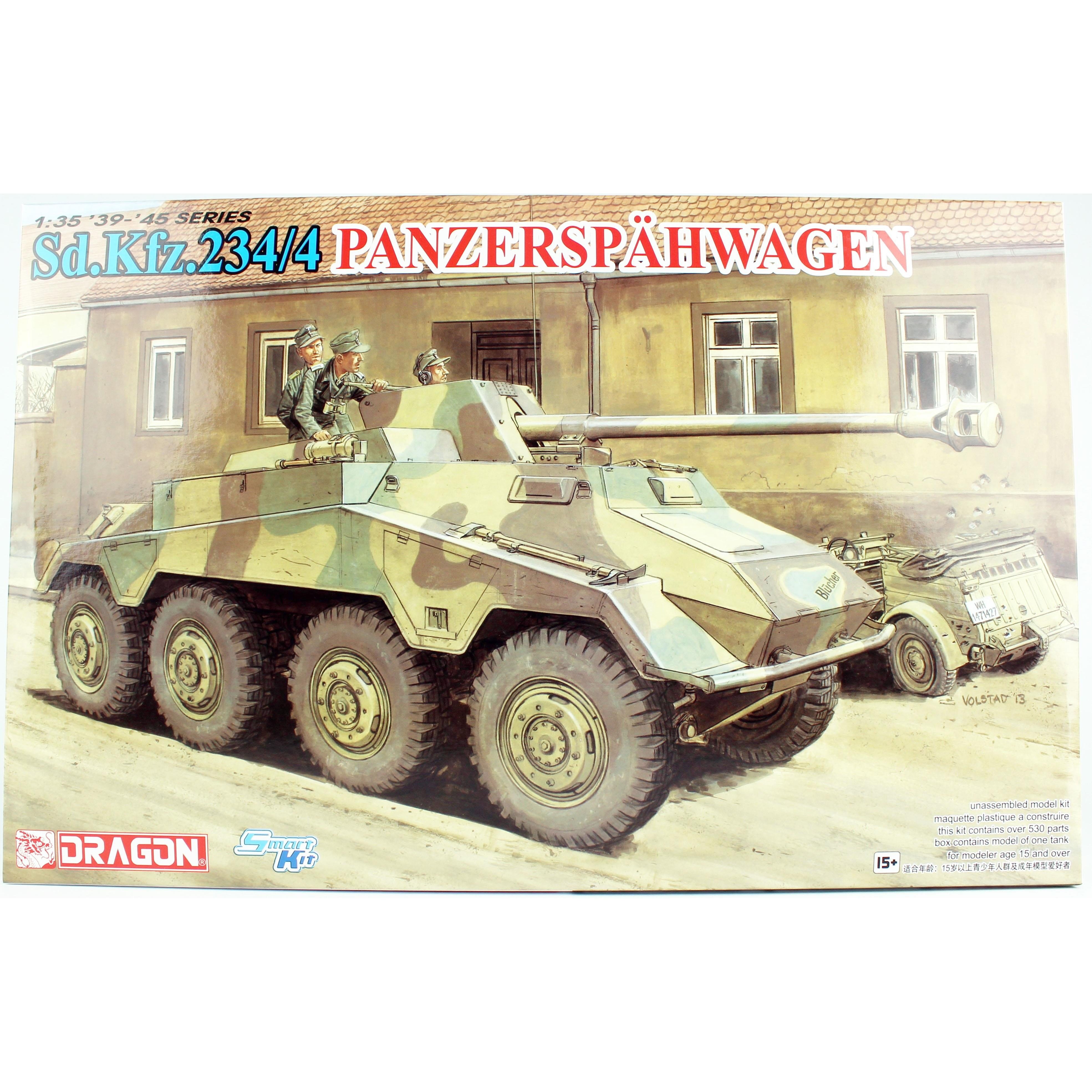 Dragon 6772 1/35 Ölçek, Sd.Kfz. 234/4 Zırhlı Keşif Aracı Plastik Model Kiti