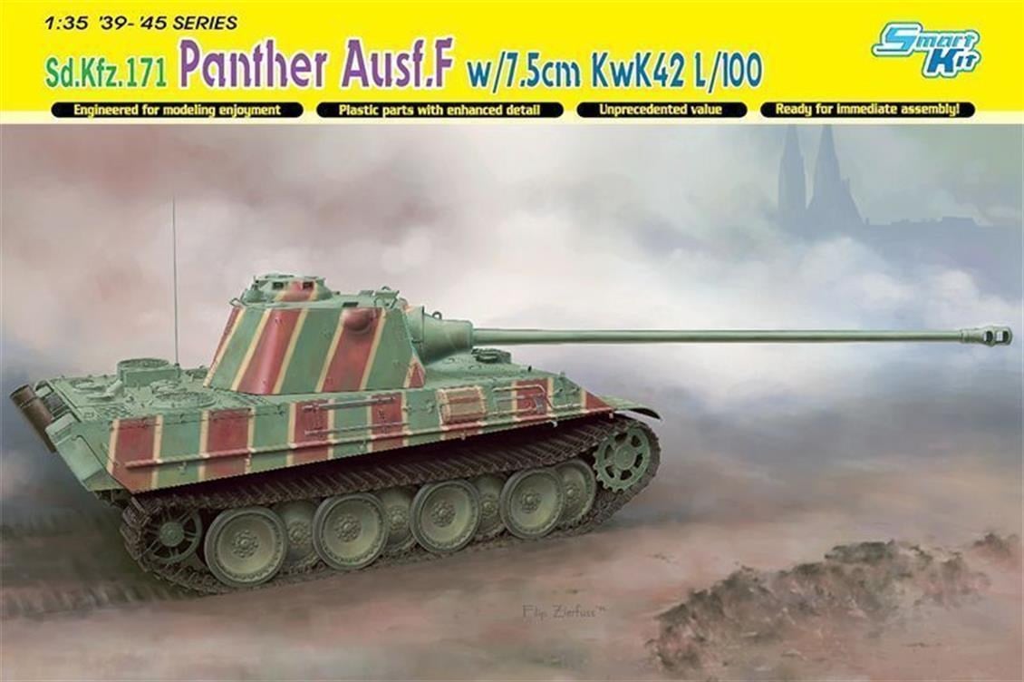 Dragon 6799 1/35 Ölçek, Panther F (with/7.5cm KwK 42 L/100) Tankı Plastik Model Kiti