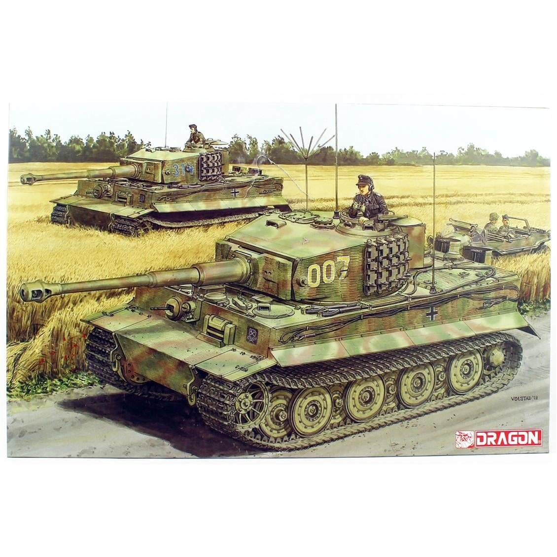 Dragon 6800 1/35 Ölçek, Tiger 1, Geç Dönem Wittmann'ın Son Tankı Plastik Model Kiti