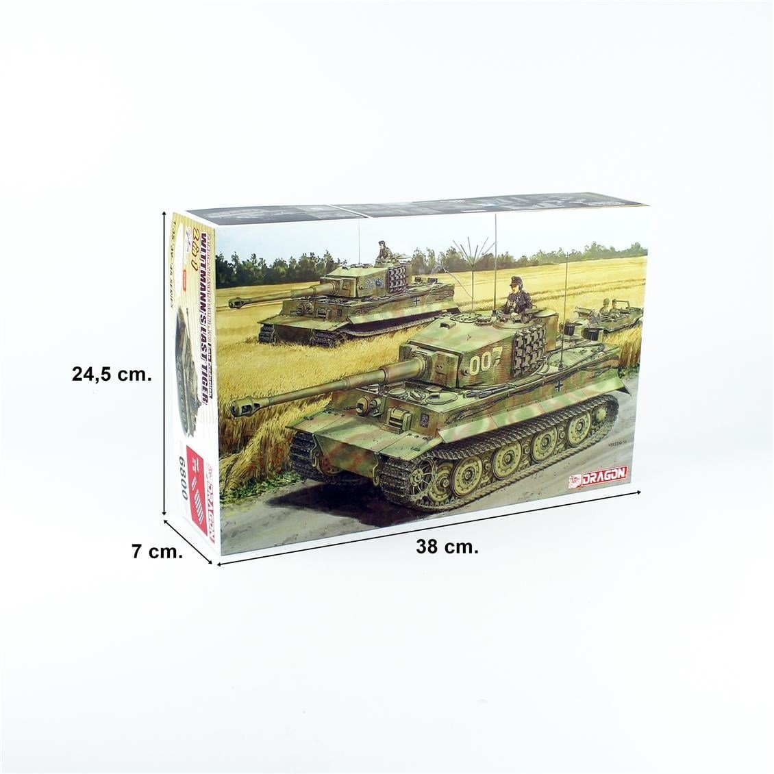 Dragon 6800 1/35 Ölçek, Tiger 1, Geç Dönem Wittmann'ın Son Tankı Plastik Model Kiti