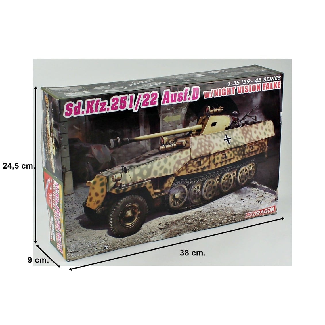 Dragon 6994 1/35 Ölçek, Sd.Kfz.251/22 Alman Yarı Paletli, PAK 40 Toplu, Gece Görüşlü, Piyade Taşıyıcı Plastik Model Kiti