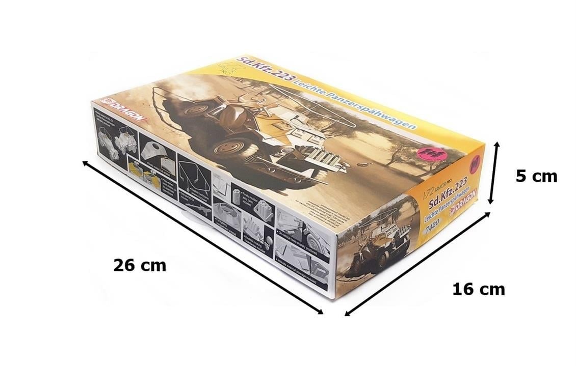 Dragon 7420 1/72 Ölçek, Sd.Kfz.223 Hafif Zırhlı Arac Plastik Model Kiti