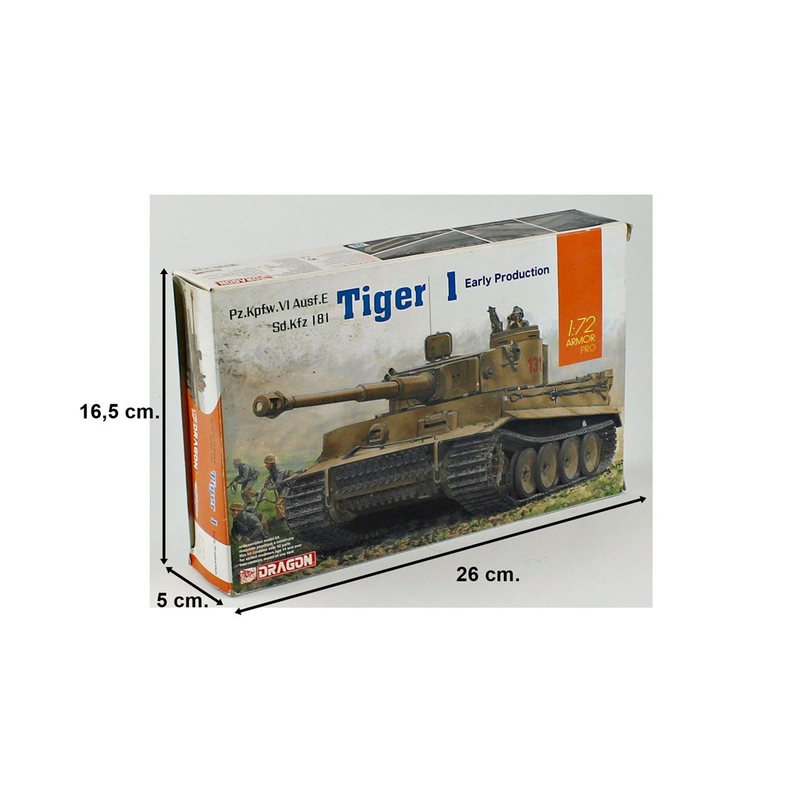 Dragon 7482 1/72 Ölçek, Tiger 1 Erken Dönem, Alman Tankı, Plastik Model Kiti