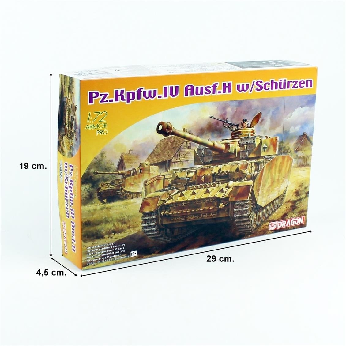 Dragon 7497 1/72 Ölçek, Pz.Kpfw. IV Ausf. H (Extra Zırhlı) Tankı  Plastik Model Kiti