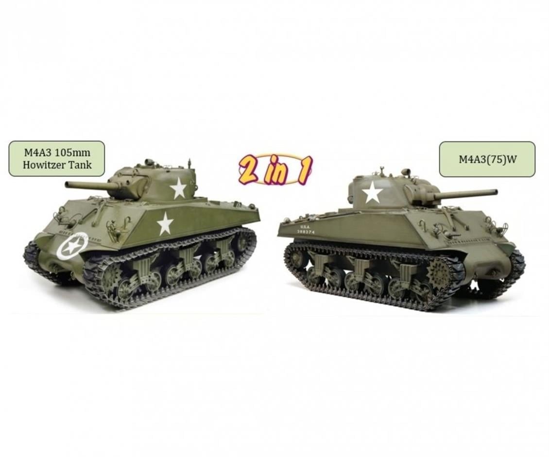 Dragon 75055X 1/6 Ölçek, M4A3 105mm Howitzer (with.50-cal machine gun) Tankı Plastik Model Kiti