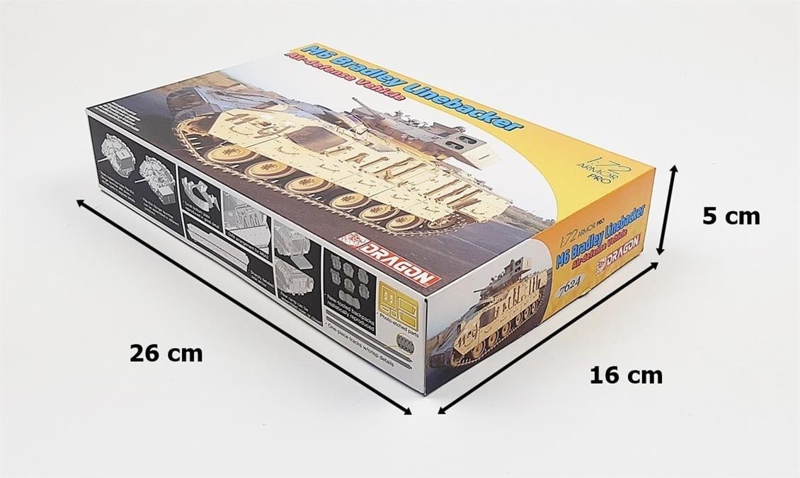 Dragon 7624 1/72 Ölçek, M6 Bradley Linebacker Uçak Savar Tankı Plastik Model Kiti