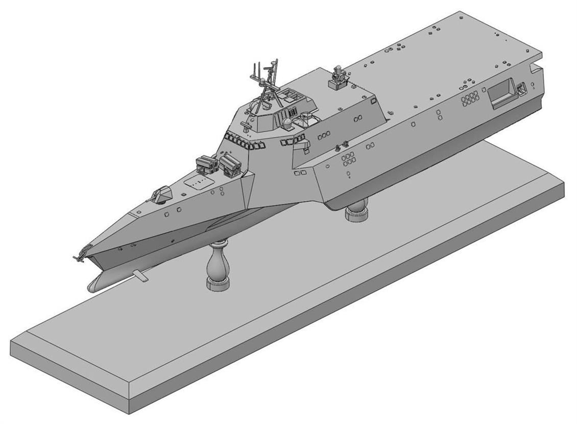 Dragon (CyberHobby) 7147 1/700 Ölçek, USS Gabrielle Giffords lCS-10 Savaş Gemisi ve NSM Füzeleri Demonte Plastik Maket Seti