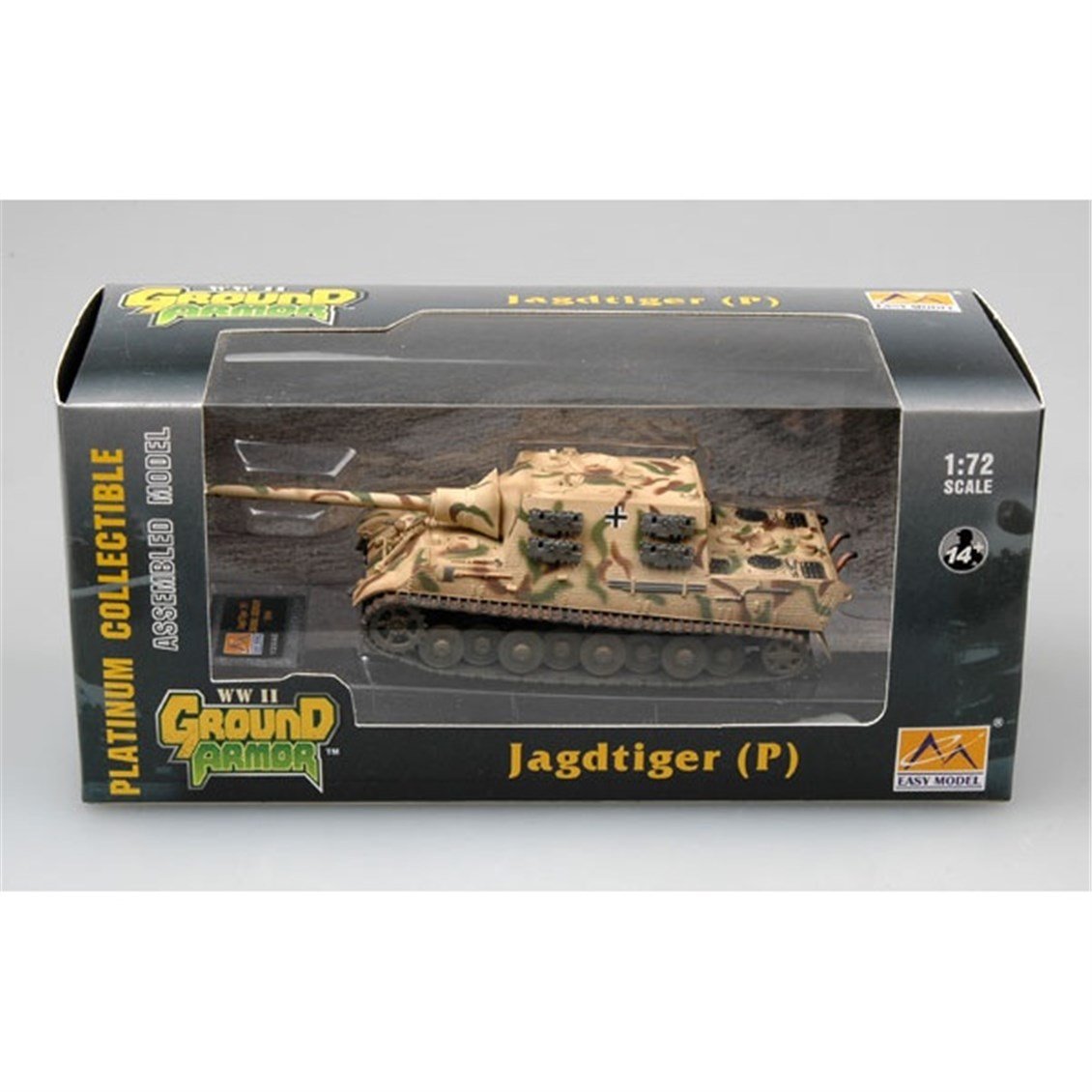 Easy Hobby 36114 1/72 Ölçek, Jagd Tiger (Porsche) 305001 Germany 1944 Tankı, Sergilemeye Hazır Plastik Model