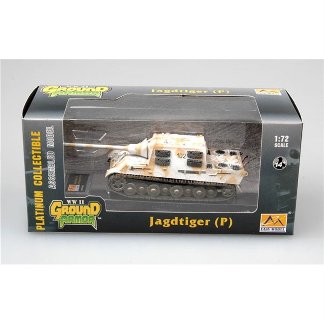 Easy Hobby 36115 1/72 Ölçek, Jagd Tiger (Porsche) S.Pz.Jag.Abt.653,Tank 102, Sergilemeye Hazır Plastik Model