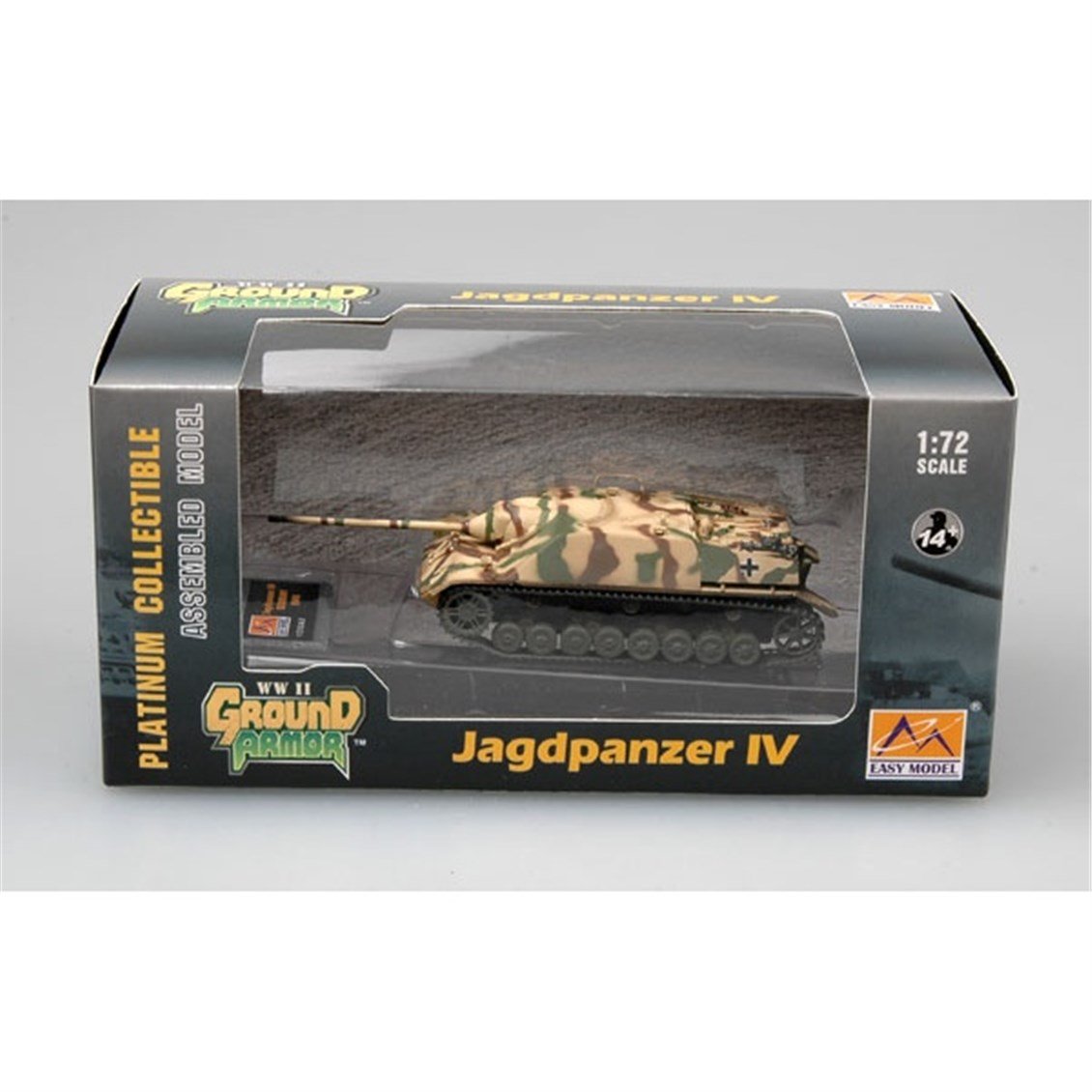 Easy Hobby 36126 1/72 Ölçek, Jagdpanzer IV German Army 1945 Tankı, Sergilemeye Hazır Plastik Model
