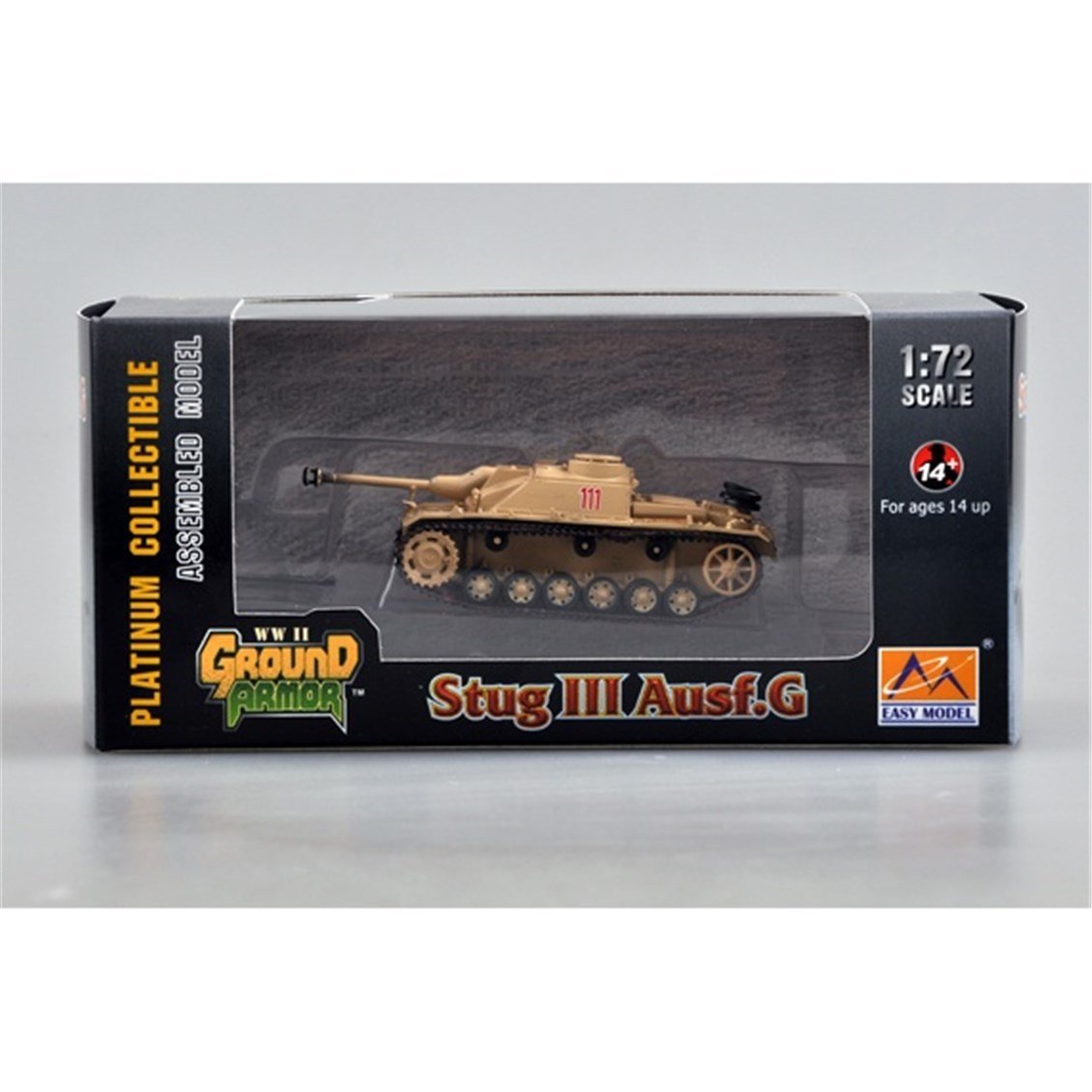 Easy Hobby 36150 1/72 Ölçek, Stug III Ausf.G Rome 1944 Tankı, Sergilemeye Hazır Plastik Model