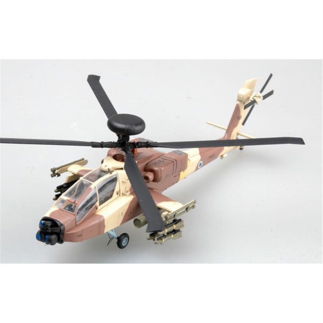 Easy Hobby 37032 1/72 Ölçek, AH-64D, Israeli Air Force No966 Askeri Helikopter, Sergilemeye Hazır Plastik Model