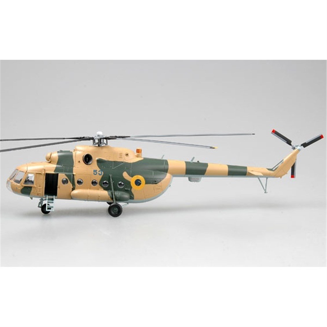 Easy Hobby 37043 1/72 Ölçek, Ukraine Air ForceMi-8T Blue 53 Askeri Helikopter, Sergilemeye Hazır Plastik Model