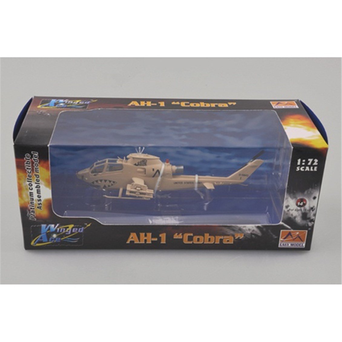 Easy Hobby 37099 1/72 Ölçek, AH-1F, (Sand Shark) Askeri Helikopter, Sergilemeye Hazır Plastik Model