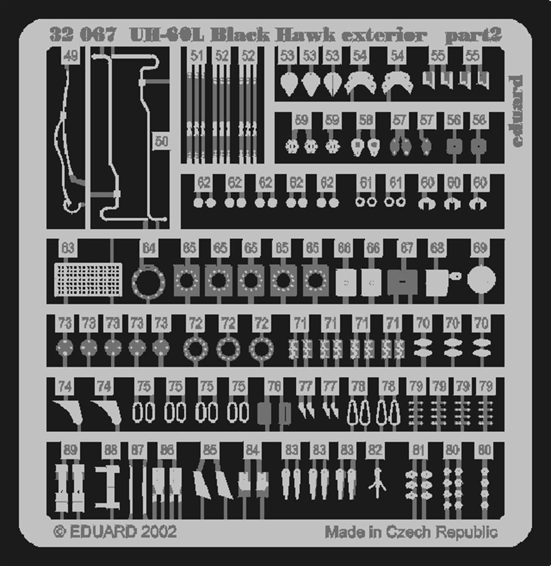 Eduard 32067 1/35 Ölçek, Uh-60L Exterior For Academy Make