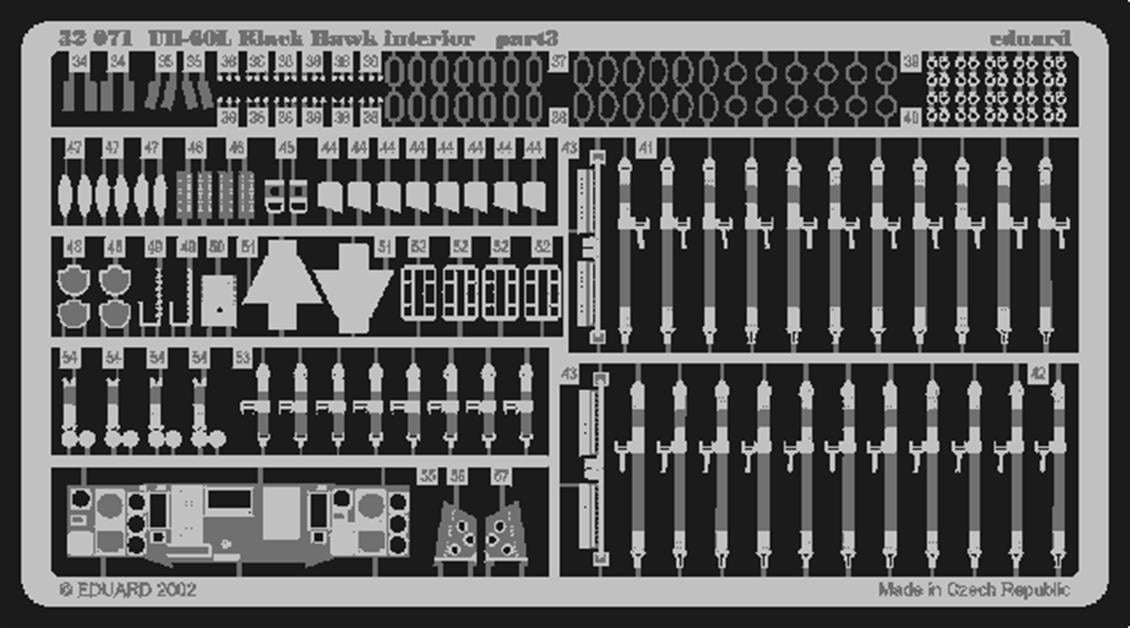 Eduard 32071 1/35 Ölçek, Uh-60L Interior For Academy Make