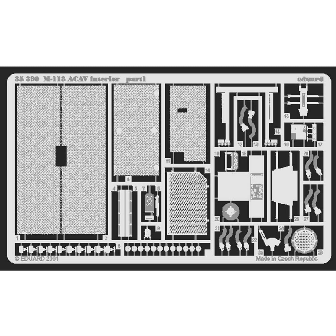 Eduard 35390 1/35 Ölçek, M-113 Acav Interior For Tamıya M