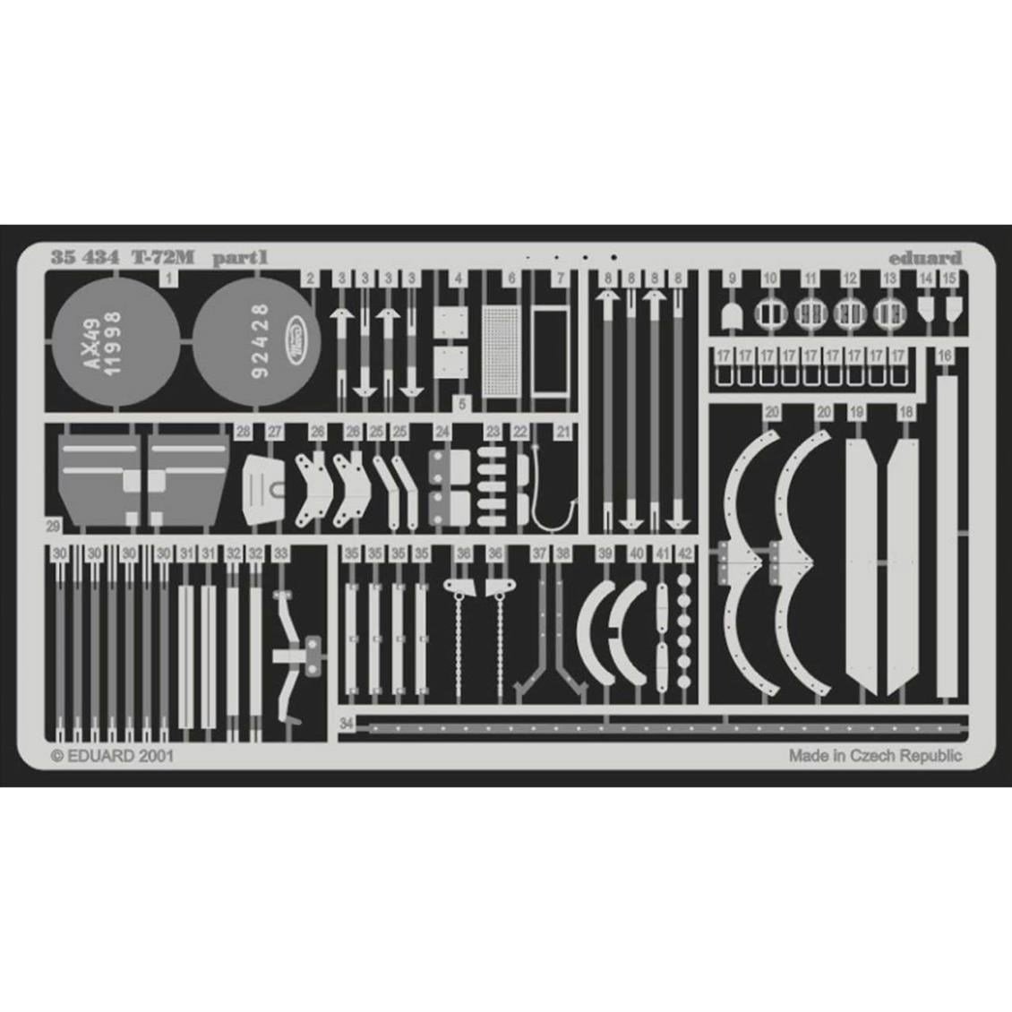 Eduard 35434 1/35 Ölçek, T-72M For Tamıya Maket Detay Set