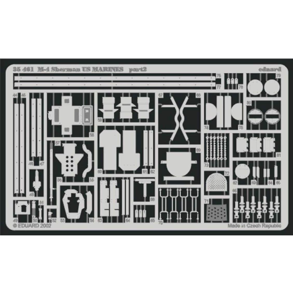Eduard 35461 1/35 Ölçek, M-4 Sherman Us Marınes For Itale