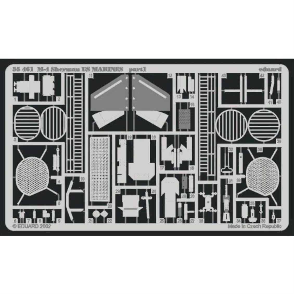 Eduard 35461 1/35 Ölçek, M-4 Sherman Us Marınes For Itale