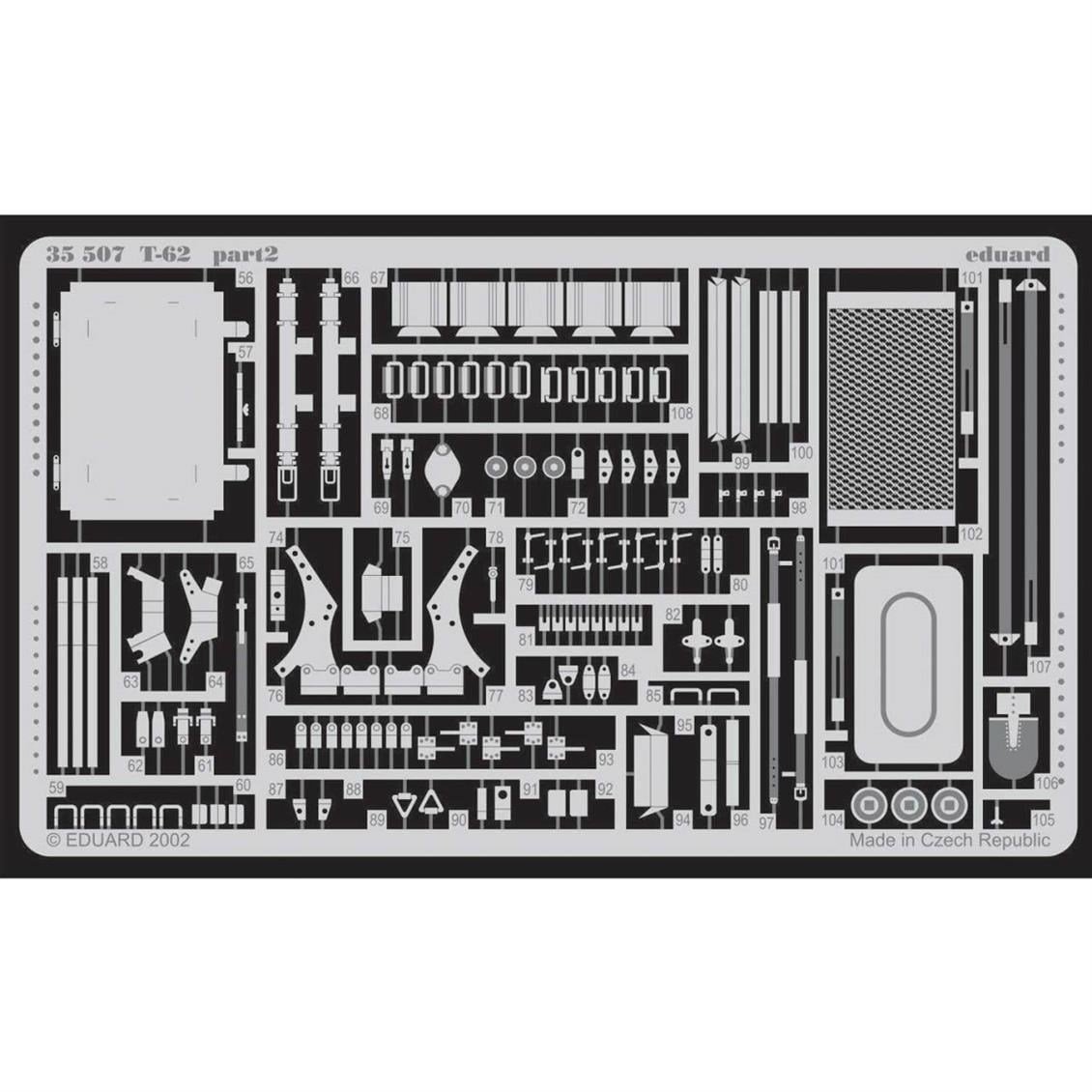 Eduard 35507 1/35 Ölçek, T-62 For Tamıya 3518 Maket Detay