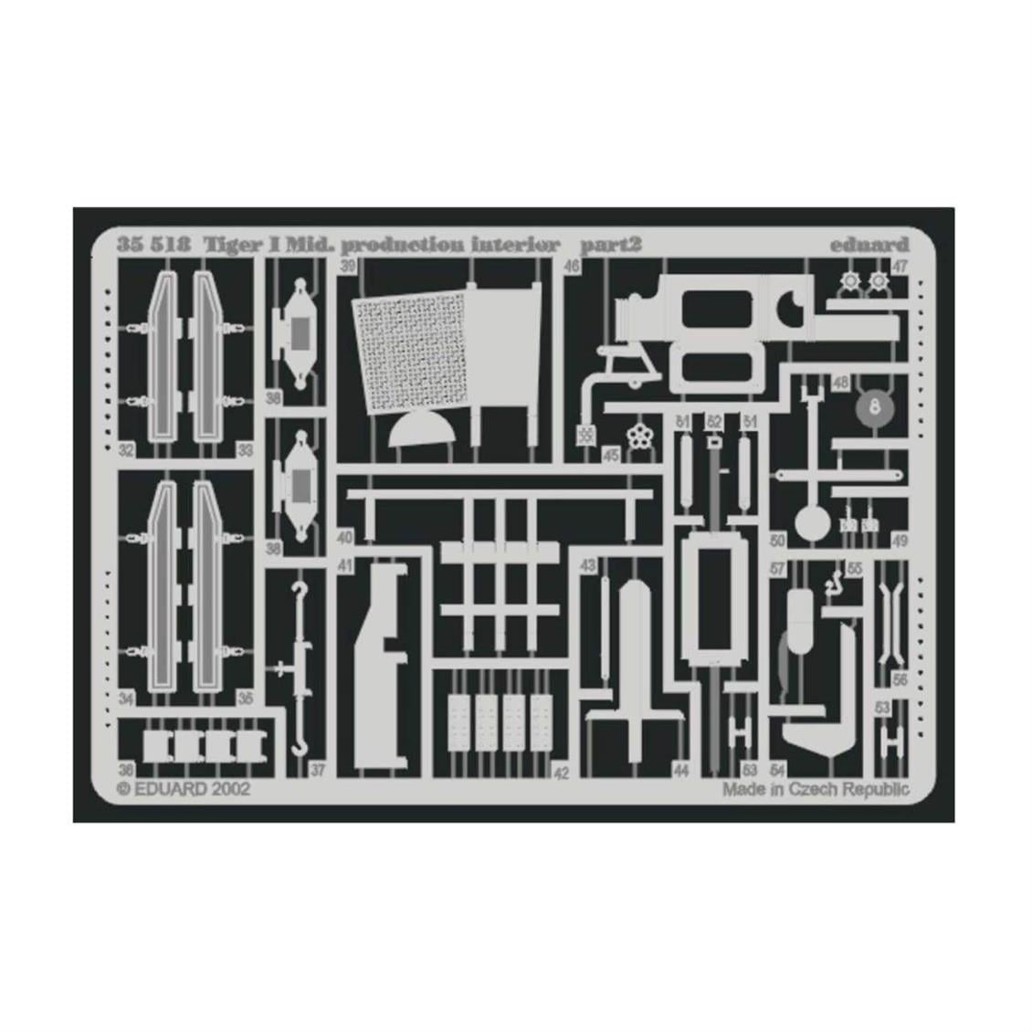 Eduard 35518 1/35 Ölçek, Tiger I Mid. Production Interior