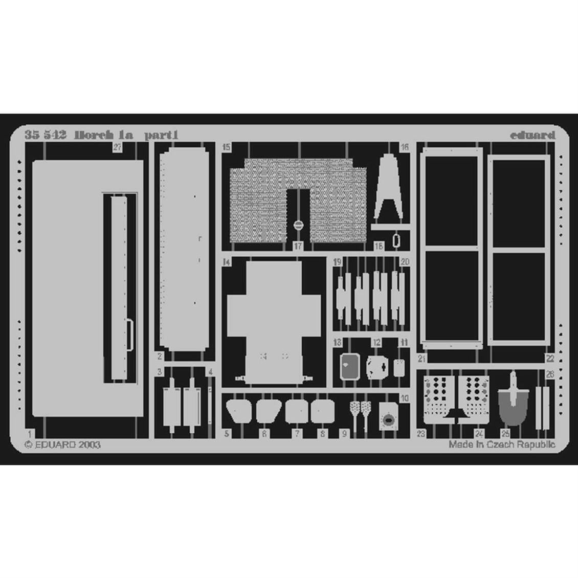 Eduard 35542 1/35 Ölçek, Horch 1A For Tamıya Maket Detay