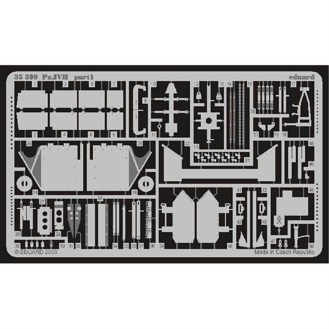 Eduard 35599 1/35 Ölçek, Pz.IV Ausf.H For Tamıya Maket De