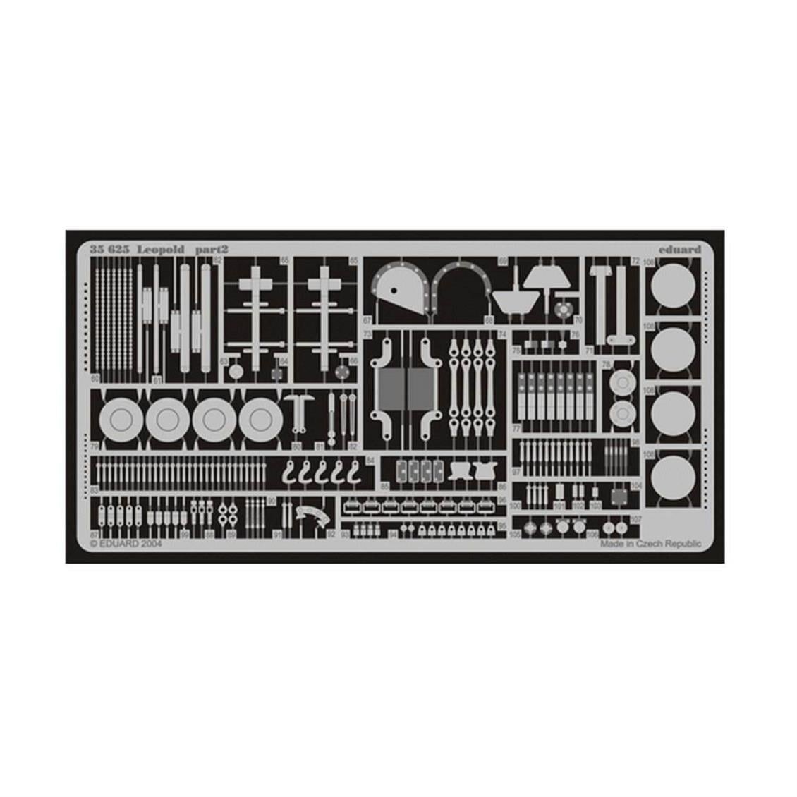 Eduard 35625 1/35 Ölçek, Leopold Detay Seti - Std.Photo Etched S