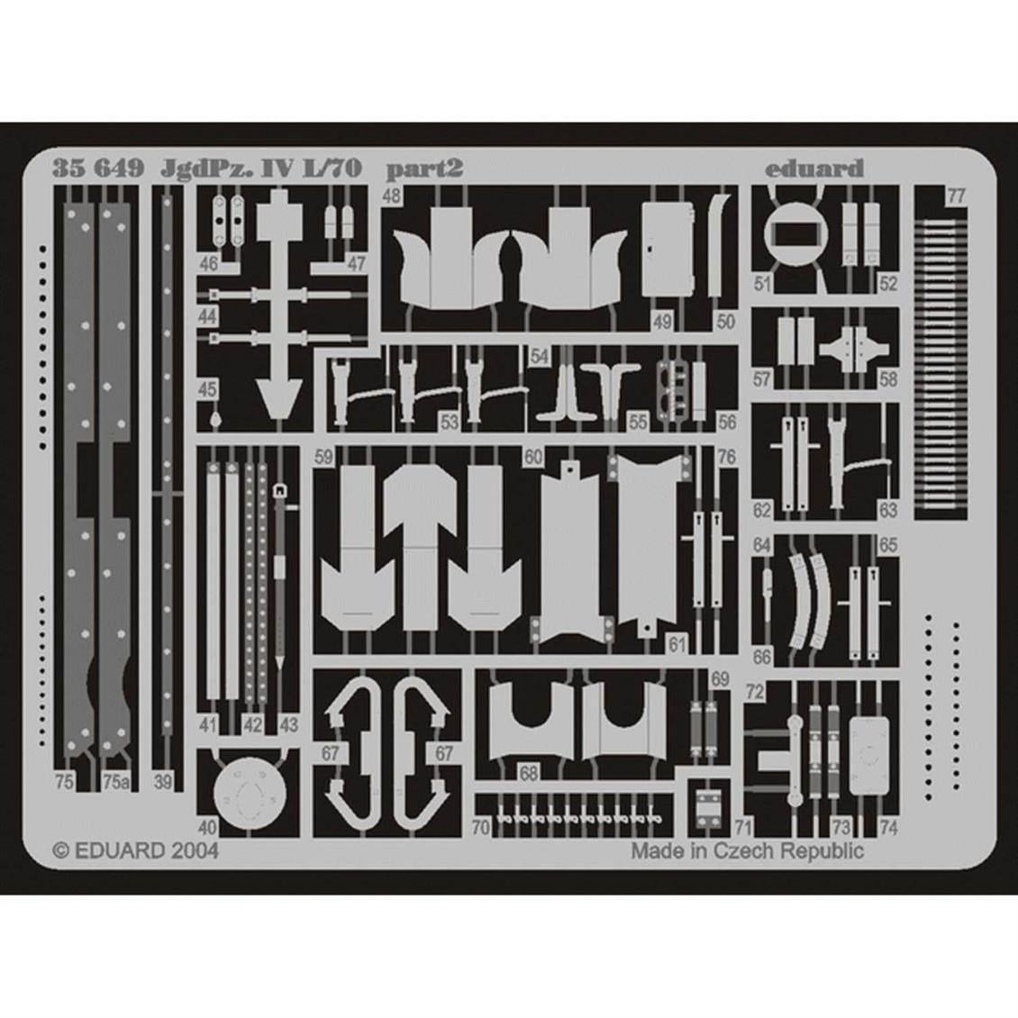 Eduard 35649 1/35 Ölçek, Jgdpz.IV L/70 For Italerı 266 Ma