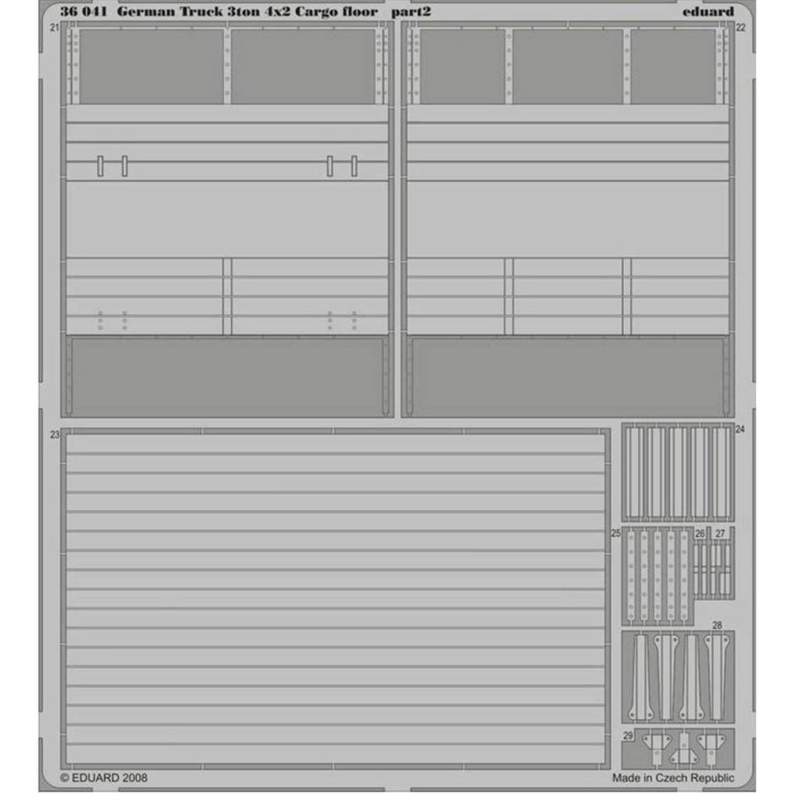 Eduard 36041 1/35 Ölçek, German Truck 3Ton 4X2 Cargo - Std.Photo