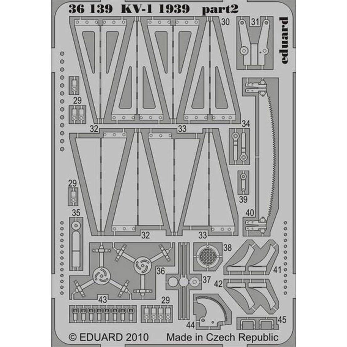 Eduard 36139 Kv-1 1939 - For Tru- Std.Photo Etched Sets