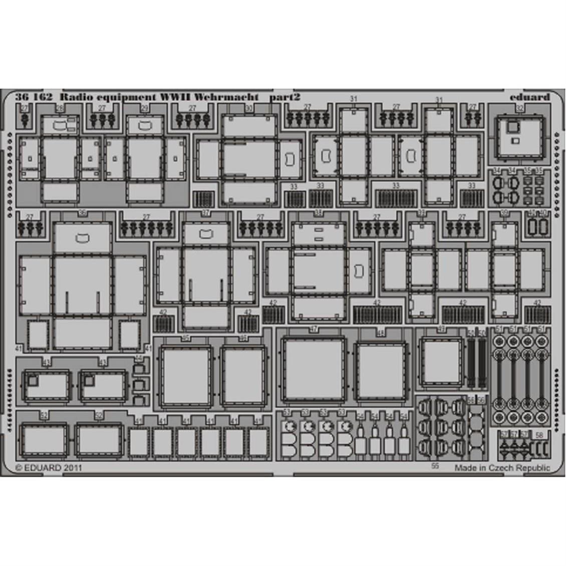 Eduard 36162 1/35 Ölçek, Radio Equipment WWII Wehrmacht-C