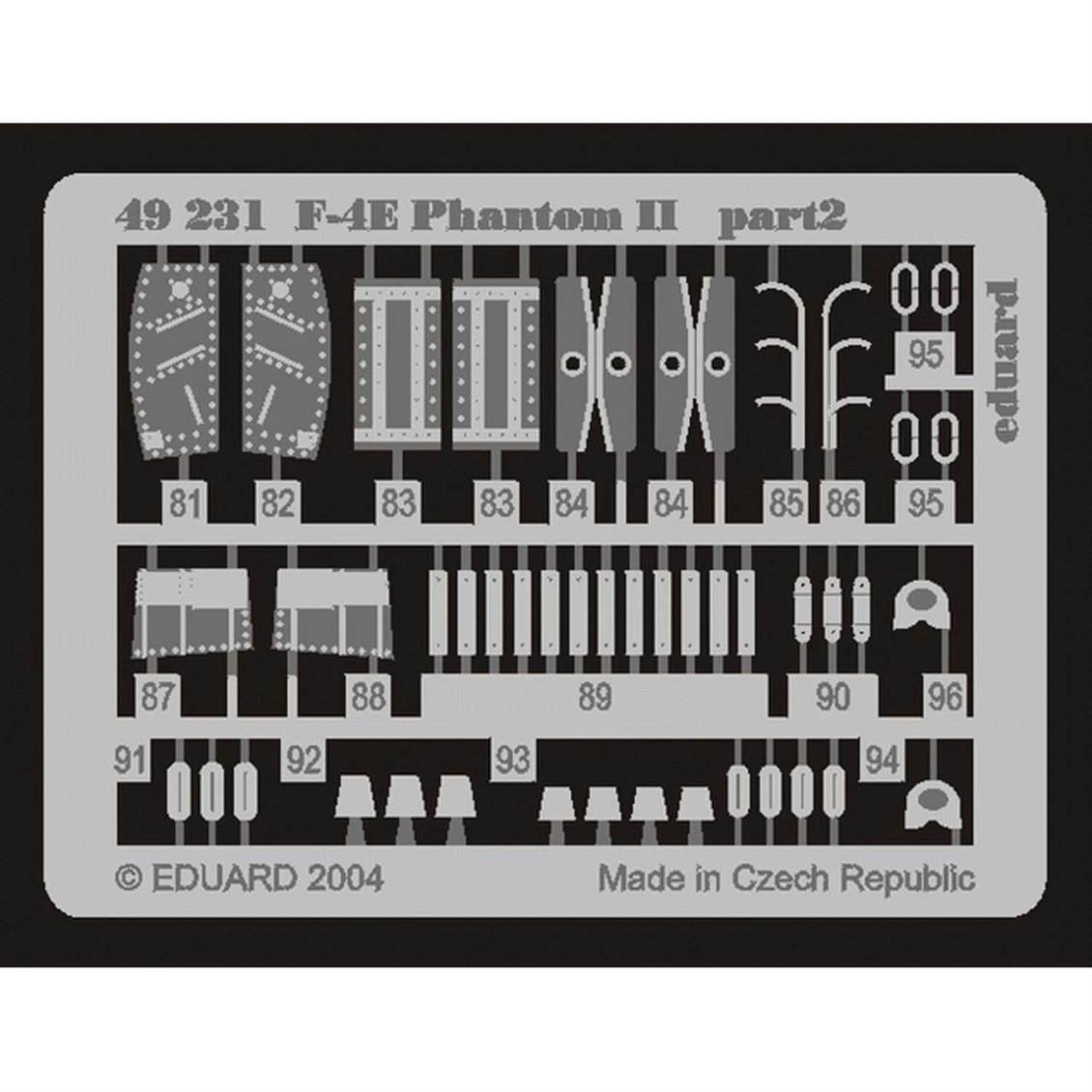 Eduard 49231 1/48 Ölçek, F-4E Maket Detay Seti