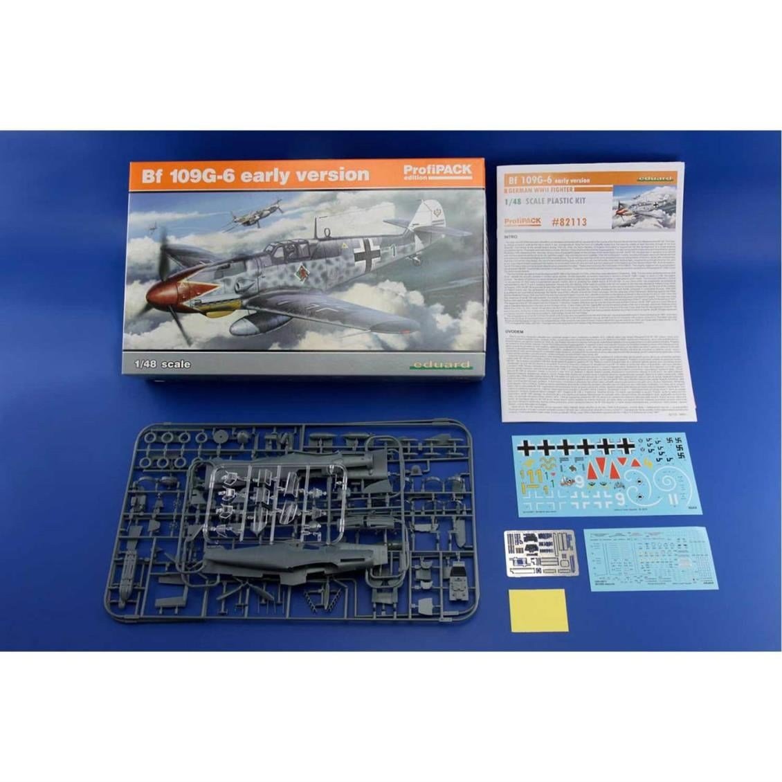 Eduard 82113 1/48 Ölçek, Bf 109G-6 Early Version Uçak Mak