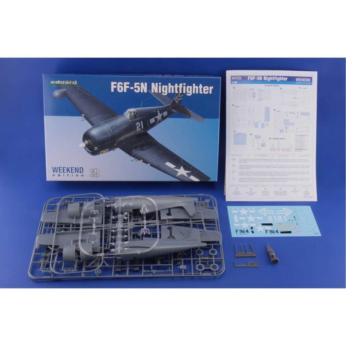 Eduard 84133 1/48 Ölçek, F6F-5N Nightfighter Uçak Maketi