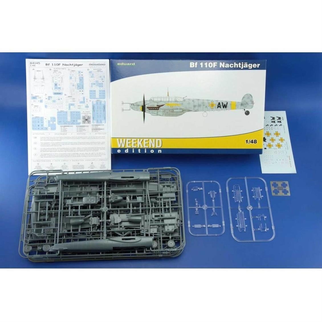 Eduard 84145 1/48 Ölçek, Bf 110F Nachtjäger Uçak Maketi