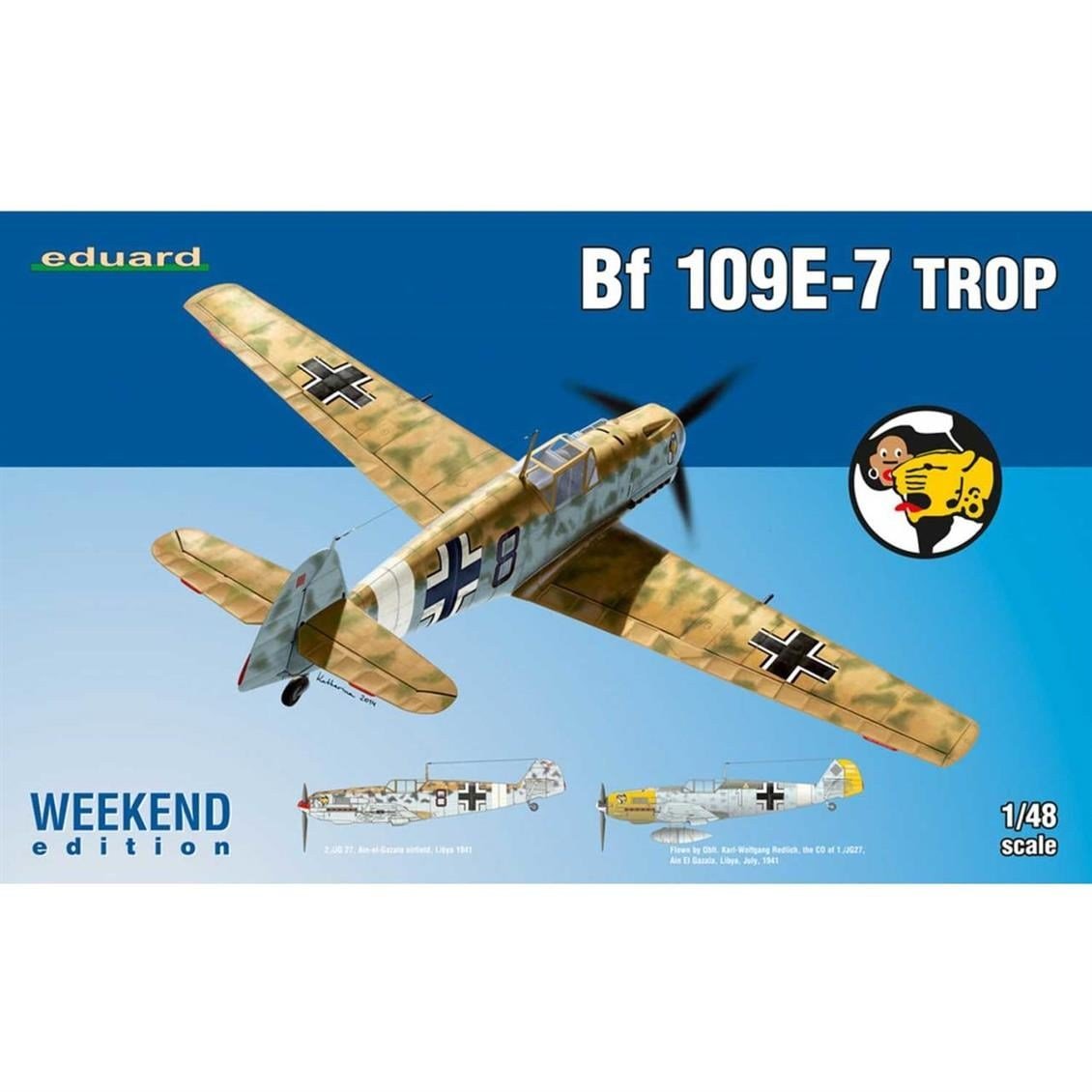 Eduard 84167 1/48 Ölçek, Bf 109E-7 Trop Uçak Maketi