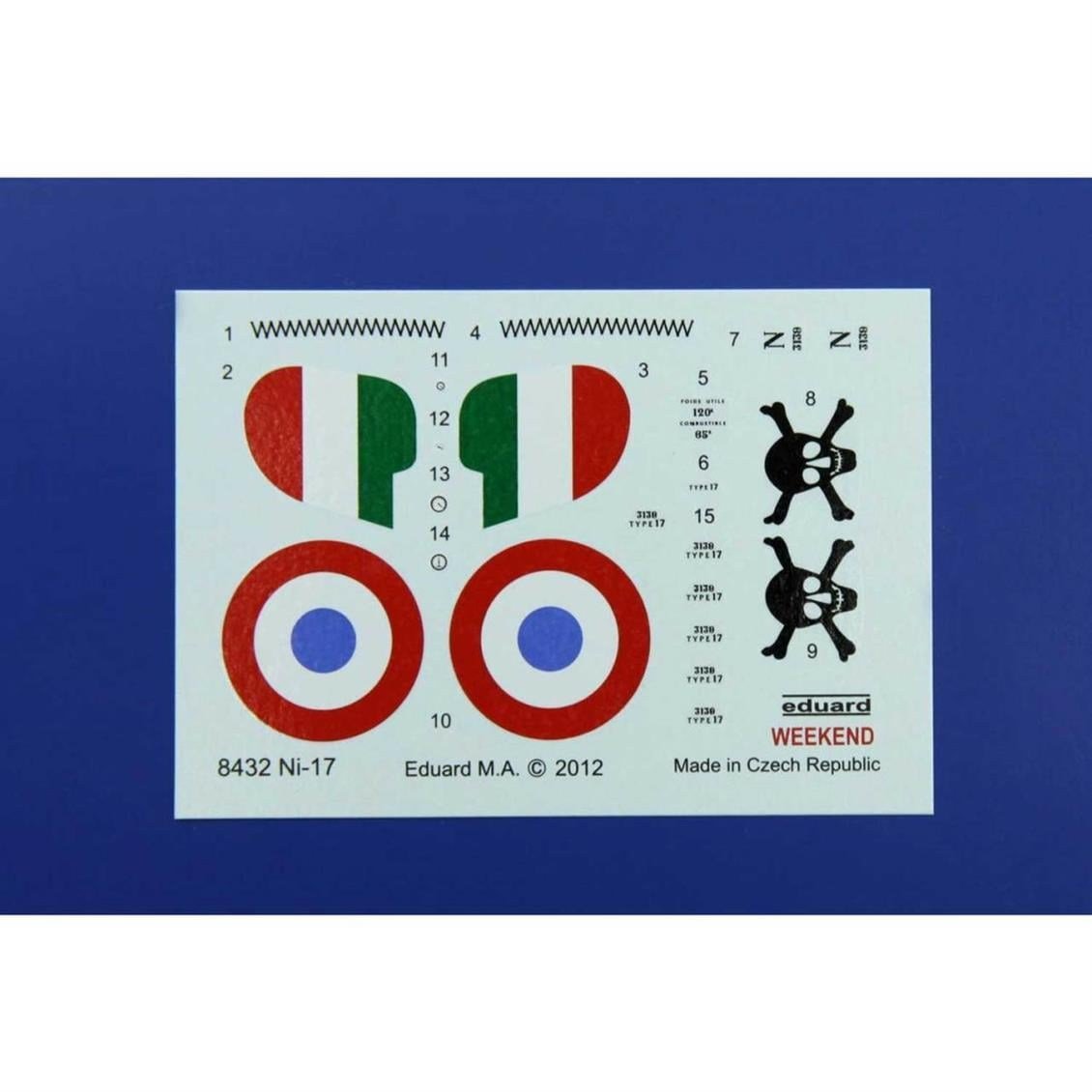 Eduard 8432 1/48 Ölçek, Nieuport 17 Uçak Maketi