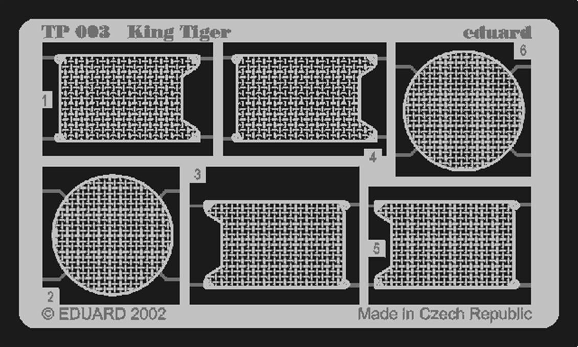 Eduard Tp003 1/35 Ölçek, King Tiger For Tamıya Maket Deta