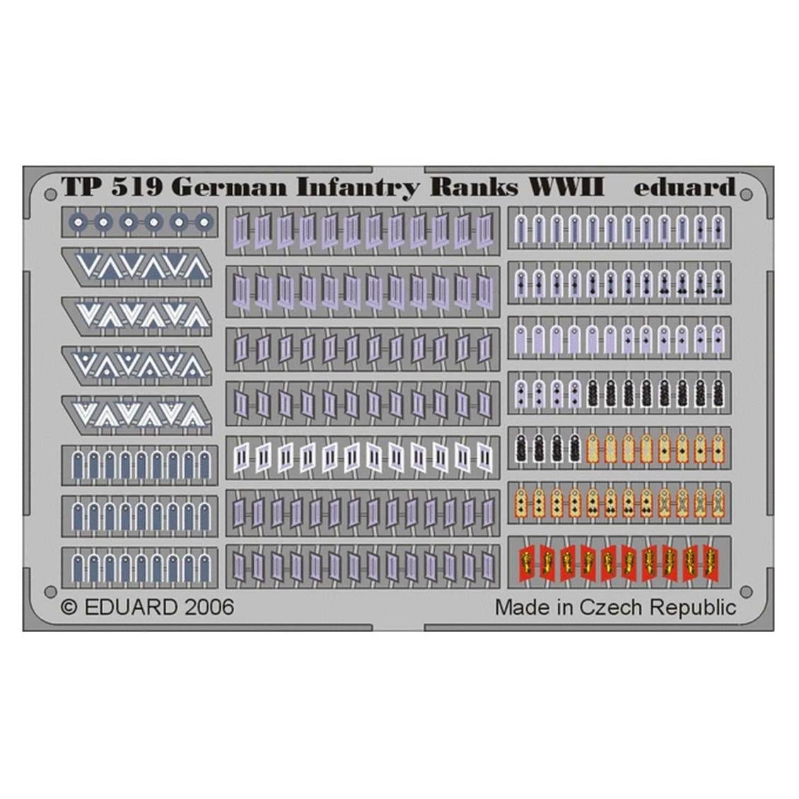 Eduard Tp519 1/35 Ölçek, German Infantry Ranks WWII Maket