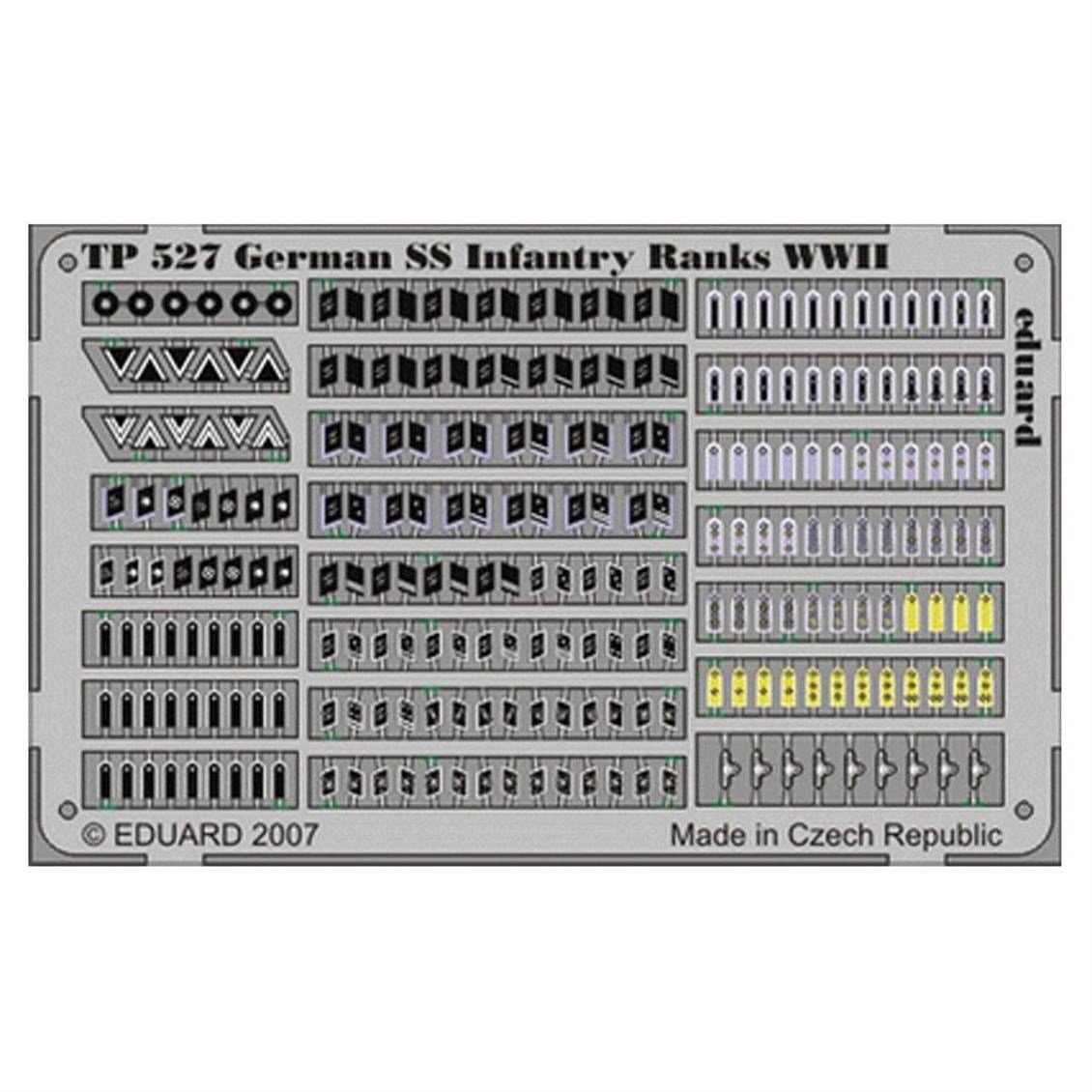 Eduard Tp527 1/35 Ölçek, German Ss Infantry Ranks WWII Ma
