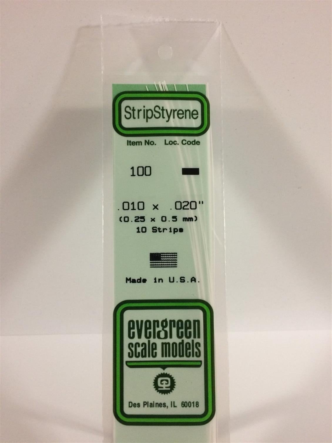 Evergreen 100 0,25*0,50*355 Mm Köşeli Çubuk-10 Adet -Beyaz