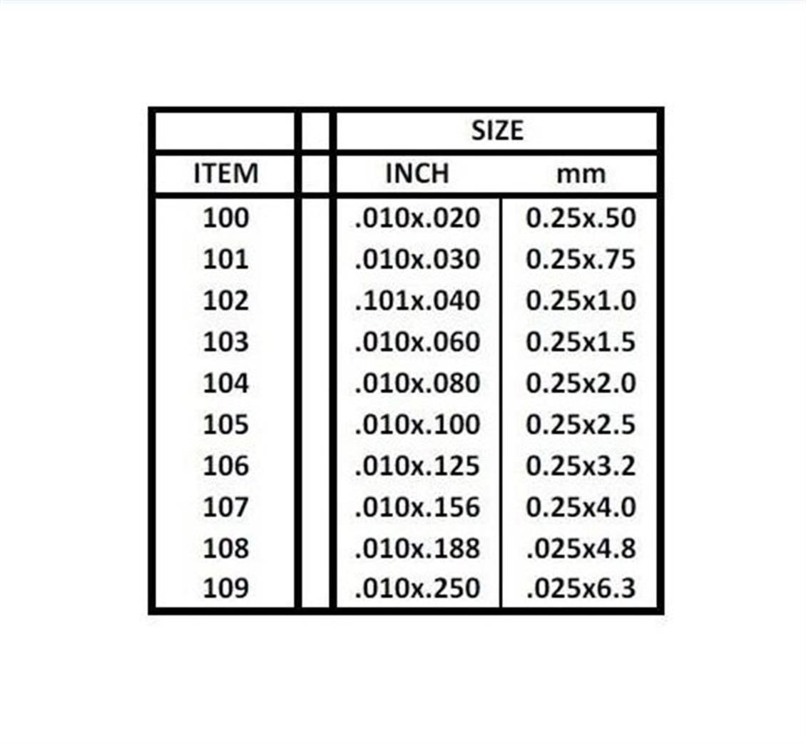 Evergreen 104 0,25*2,00*355 Mm Köşeli Çubuk-10 Adet -Beyaz