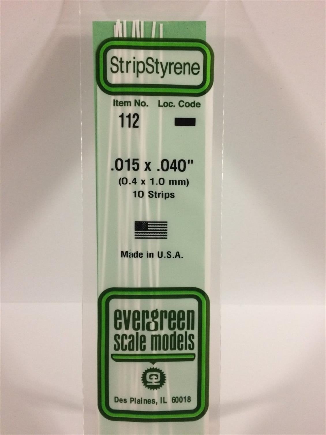 Evergreen 112 0,40*1,00*355 Mm Köşeli Çubuk-10 Adet -Beyaz
