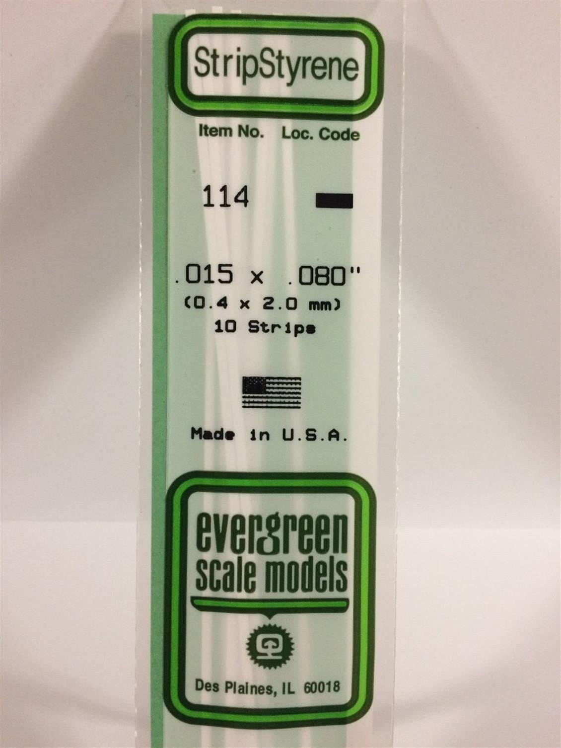Evergreen 114 0,40*2,00*355 Mm Köşeli Çubuk-10 Adet -Beyaz