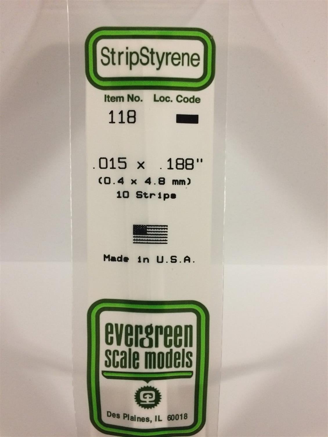 Evergreen 118 0,40*4,80*355 Mm Köşeli Çubuk-10 Adet -Beyaz