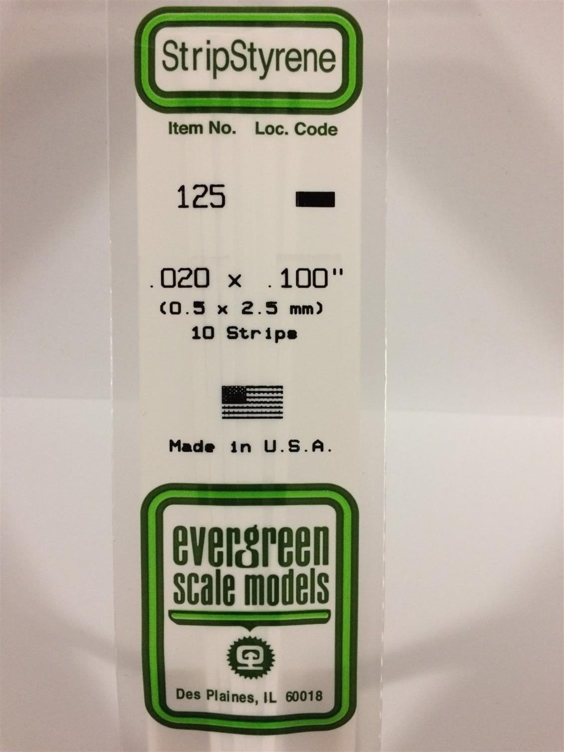 Evergreen 125 0,50*2,50*355 Mm Köşeli Çubuk-10 Adet -Beyaz