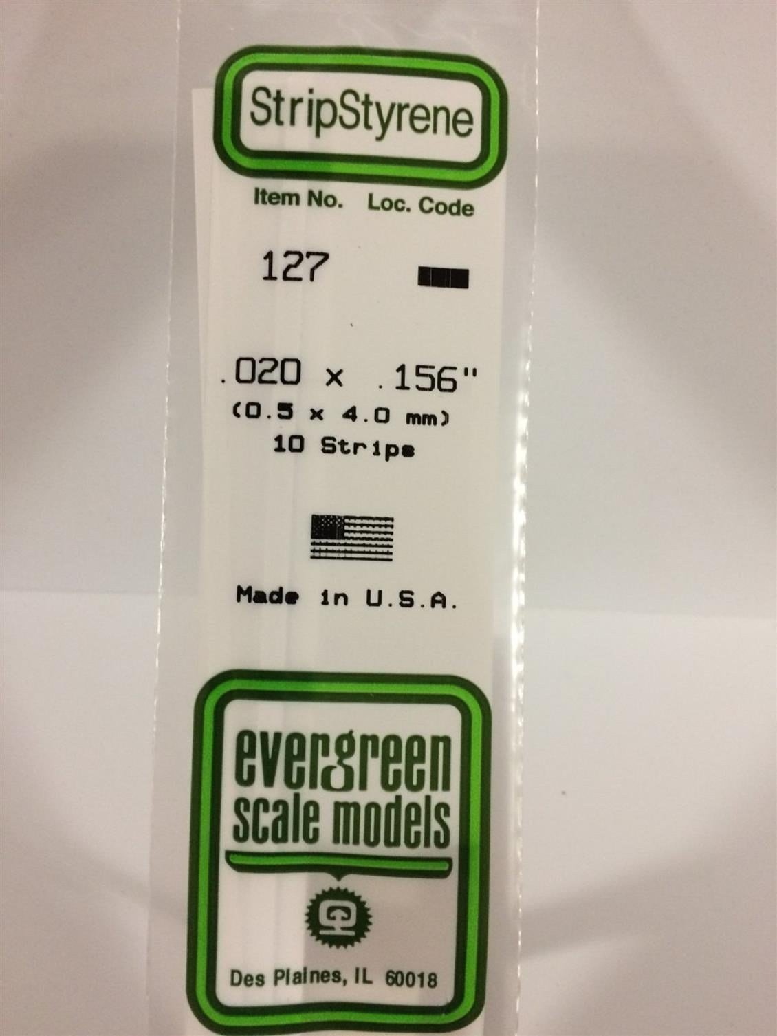 Evergreen 127 0,50*4,00*355 Mm Köşeli Çubuk-10 Adet -Beyaz